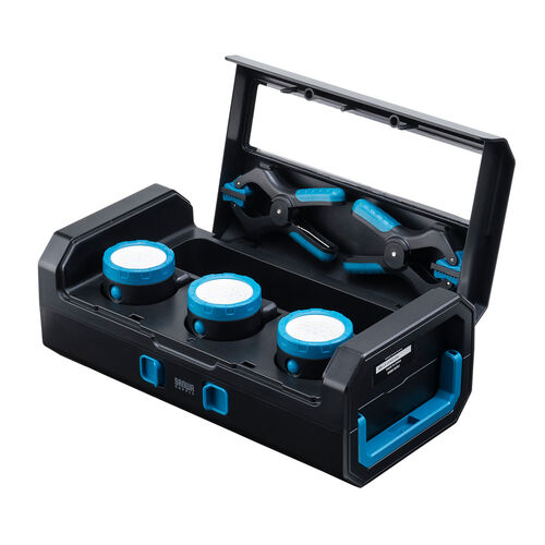 作業灯（LEDライト・マグネット・クリップ・収納ボックス・クレードル付・3個セット・650ルーメン ）