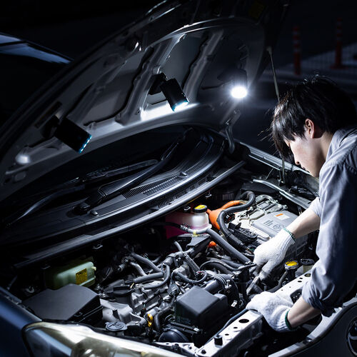 作業灯（LEDライト・マグネット・クリップ・収納ボックス・クレードル付・3個セット・650ルーメン ）