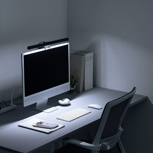 デスクライト（USBライト・モニターライト・バーライト・センサー搭載・最大190ルーメン・色温度調整・明るさ無段階・幅45cm）