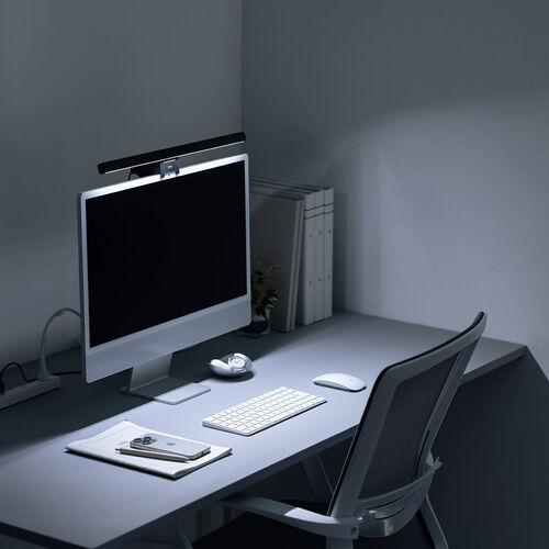 デスクライト（USBライト・モニターライト・バーライト・センサー搭載・最大190ルーメン・色温度調整・明るさ無段階・幅45cm）