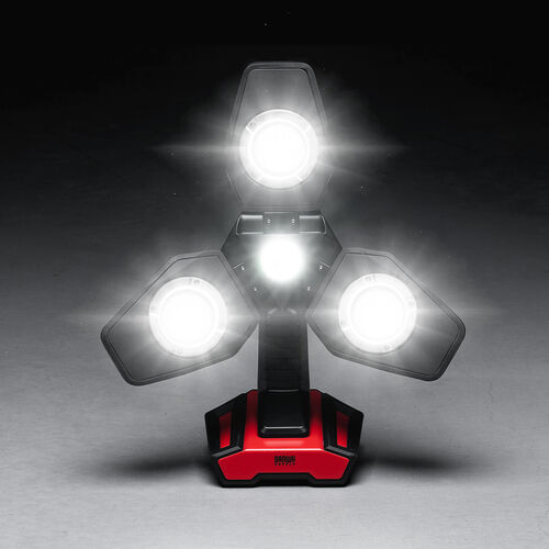 投光器（作業灯・ワークライト・LED・3500ルーメン・フラッドライト・高輝度・充電式・屋外用・三脚付き）