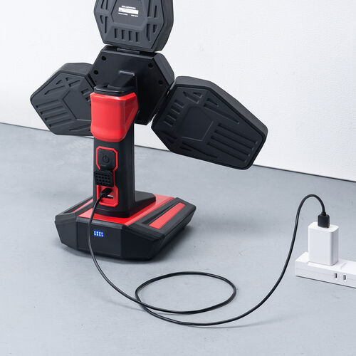 投光器（作業灯・ワークライト・LED・3500ルーメン・フラッドライト・高輝度・充電式・屋外用・三脚付き）