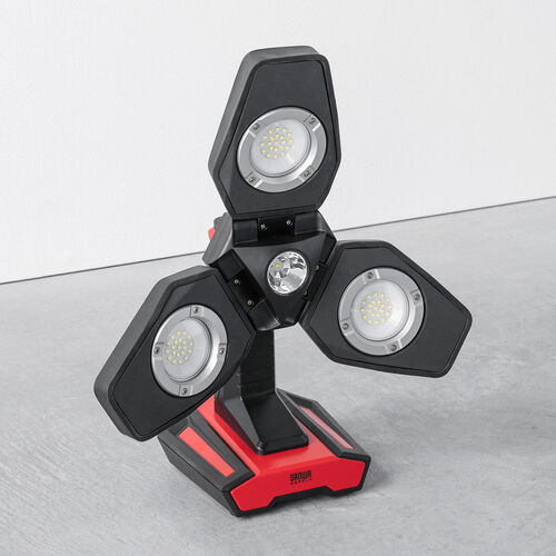 投光器（作業灯・ワークライト・LED・3500ルーメン・フラッドライト・高輝度・充電式・屋外用・三脚付き）