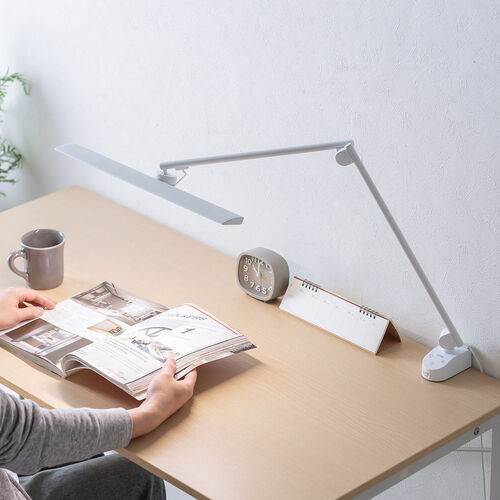 デスクライト（広範囲照射LED・調光調色・アームライト・タッチ