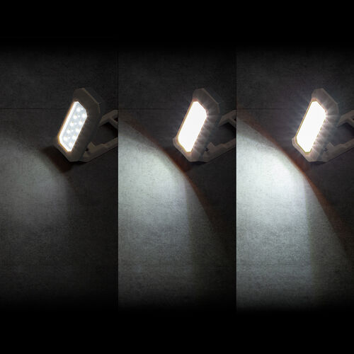 作業灯（LED・充電式・防水・小型・クリップ・マグネット付・500ルーメン・スタンド・手持ちライト・ベージュ）