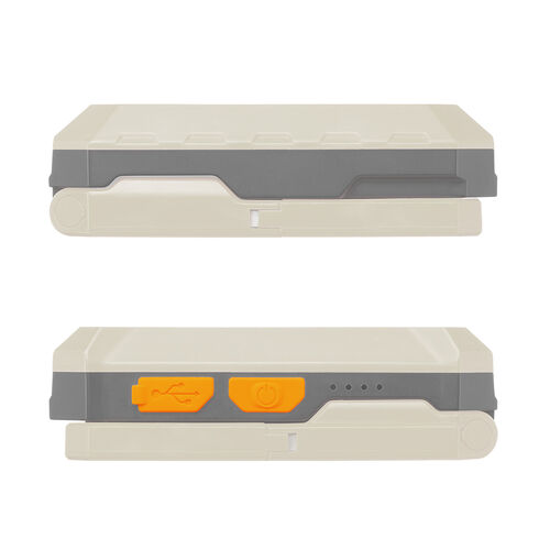 作業灯（LED・充電式・防水・小型・クリップ・マグネット付・500ルーメン・スタンド・手持ちライト・ベージュ）