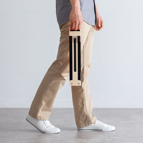 作業灯（LED・充電式・防水・折りたたみ・スタンド・1500ルーメン・高さ・角度調整・ベージュ）