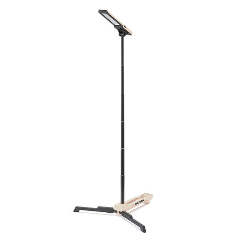 作業灯（LED・充電式・防水・折りたたみ・スタンド・1500ルーメン・高さ・角度調整・ベージュ）