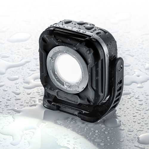 充電式 LED作業灯（無段階調光・角度調整・防水IPX6・多用途設置）