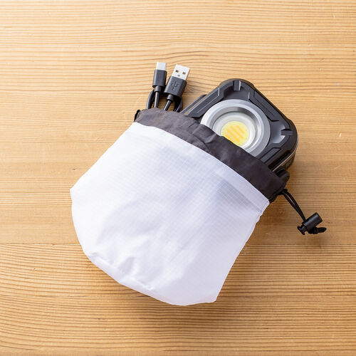 充電式 LED作業灯（無段階調光・角度調整・防水IPX6・多用途設置）