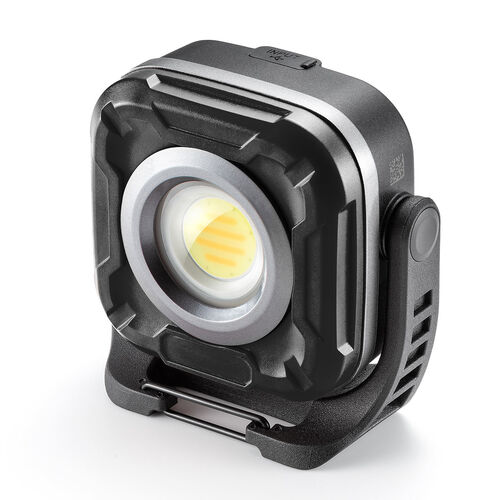 充電式 LED作業灯（無段階調光・角度調整・防水IPX6・多用途設置）