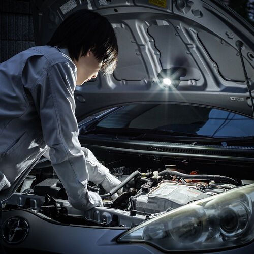 充電式 LED作業灯（無段階調光・角度調整・防水IPX6・多用途設置）