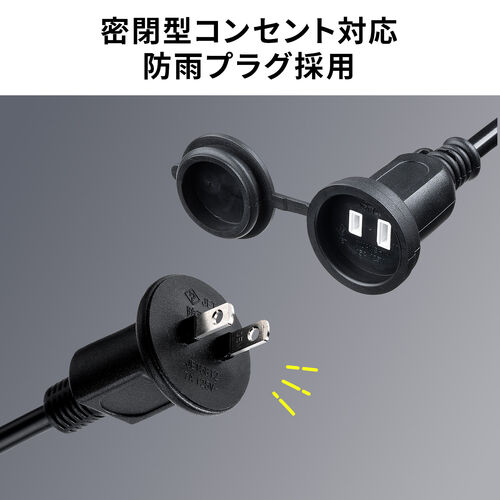 センサーライト（防犯・防水・カメラ付・屋外・2000ルーメン・照明システム・コンセント）