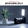 LED撮影ライト（スマホ・カメラ対応/三脚取付可能・250ルーメン・小型・充電式・ストリーミングライト）