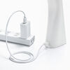 LEDデスクライト（充電式・コードレス・USB Type-C・折りたたみ・省スペース・コンパクト・卓上ライト・3段階調色・無段階調光・高演色Ra90・約13時間・ホワイト）