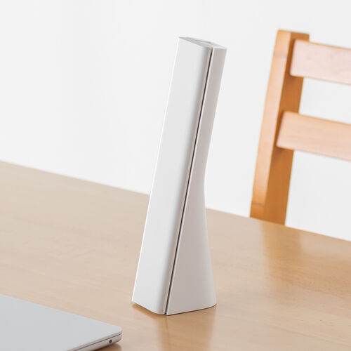 LEDデスクライト（充電式・コードレス・USB Type-C・折りたたみ・省スペース・コンパクト・卓上ライト・3段階調色・無段階調光・高演色Ra90・約13時間・ホワイト）