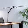 デスクライト（LEDライト・スタンド・幅95cm・多関節アーム・1650ルーメン・5段階調光・5段階調色・スタンドライト・卓上・広範囲点灯・3灯）