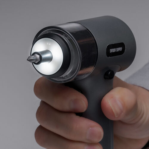 電動ドライバー（コードレス・小型・LED付き・充電式・Type-Cコネクタ・正逆転切替・2500mAh・ケース付き）