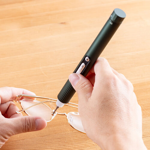 ペン型電動ドライバー（USB Type-C充電式・ビット40種類付属・LEDライト・精密ドライバー・トルク調整・3段階・小型・軽量・DIY・収納ボックス）