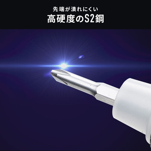 ペン型電動ドライバー（USB Type-C充電式・ビット40種類付属・LEDライト・精密ドライバー・トルク調整・3段階・小型・軽量・DIY・収納ボックス）