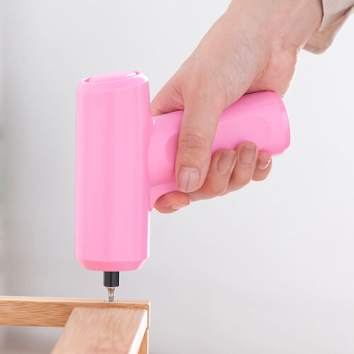 電動ドライバー（収納ケース付き・26-in-1・Type-C充電式・ビット26種類・コードレス・ハンディ・軽量・小型・LED付き・かわいい・女性・初心者・工具・DIY・ピンク）