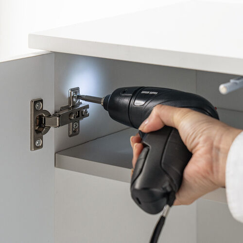 電動ドライバー（USB Type-C 充電式・コンパクト・ビット10種類・軽量・310g・LEDライト付き・ドリルドライバー・穴あけ・家具組立て・コードレス・小型・ブラック）