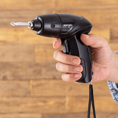 電動ドライバー（USB Type-C 充電式・コンパクト・ビット10種類・軽量・310g・LEDライト付き・ドリルドライバー・穴あけ・家具組立て・コードレス・小型・ブラック）