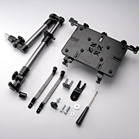 ノートPCを6つのアームでしっかり固定する自動車用ノートPC台【カーラップトップホルダー】