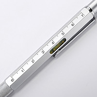 【在庫処分SALE】各種現場で活躍！1台4役【水準器（水平器）付き　多機能ボールペン】