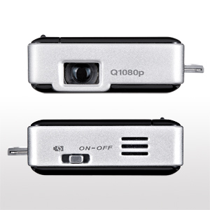 iPhone小型モバイルプロジェクター（iPhone 4S・4対応・バッテリー内蔵）