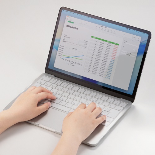 MacBook Neo 13インチ用 全面キーボードカバー（超薄型0.03mm・高透明・Touch ID対応・トラックパッド対応・パームレスト対応・ホコリ・水濡れ対策）