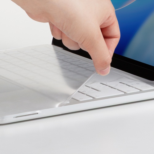 MacBook Neo 13インチ用 全面キーボードカバー（超薄型0.03mm・高透明・Touch ID対応・トラックパッド対応・パームレスト対応・ホコリ・水濡れ対策）