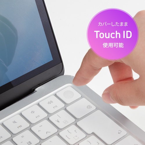 MacBook Neo 13インチ用 全面キーボードカバー（超薄型0.03mm・高透明・Touch ID対応・トラックパッド対応・パームレスト対応・ホコリ・水濡れ対策）