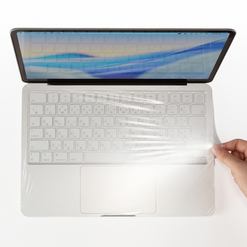 MacBook Neo 13インチ用 全面キーボードカバー（超薄型0.03mm・高透明・Touch ID対応・トラックパッド対応・パームレスト対応・ホコリ・水濡れ対策）
