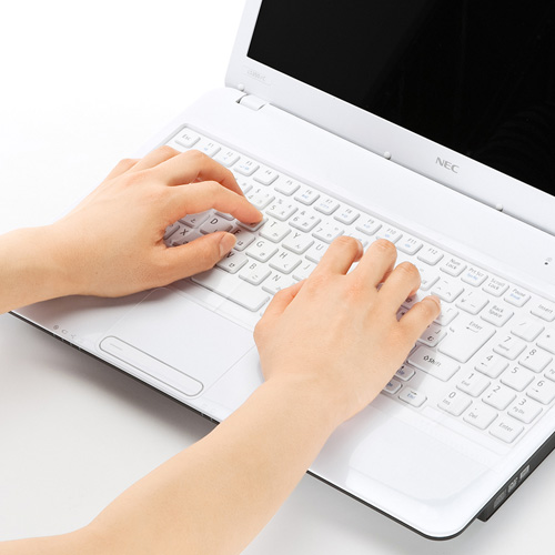 キーボードカバー（15.4インチ以上対応・ノートPC用・マルチタイプ） FA-NMUL2WB サンワサプライ