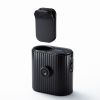 2WAYベルトファン（USB扇風機・ウエストファン・半固体電池・腰かけファン・超強風・100段階風量・腰かけ/首かけ・簡易空調作業服・小型・安全・LED残量表示・USB-C充電・ブラック）
