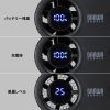 2WAYベルトファン（USB扇風機・ウエストファン・半固体電池・腰かけファン・超強風・100段階風量・腰かけ/首かけ・簡易空調作業服・小型・安全・LED残量表示・USB-C充電・ブラック）