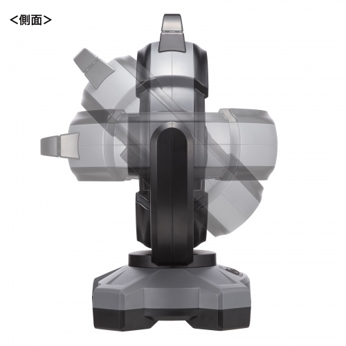 大型作業用ファン（充電式・扇風機・自動首振・ 据え置き・3段階風量調整・タイマー機能・サーキュレーター・バッテリー・ブラック）