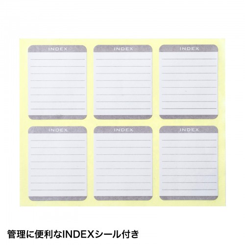 CFカードケース（INDEXシール付き・1枚収納・6個セット・クリア