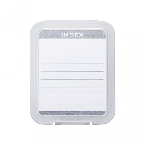 microSDカードケース（INDEXシール付き・1枚収納・6個セット・クリア）