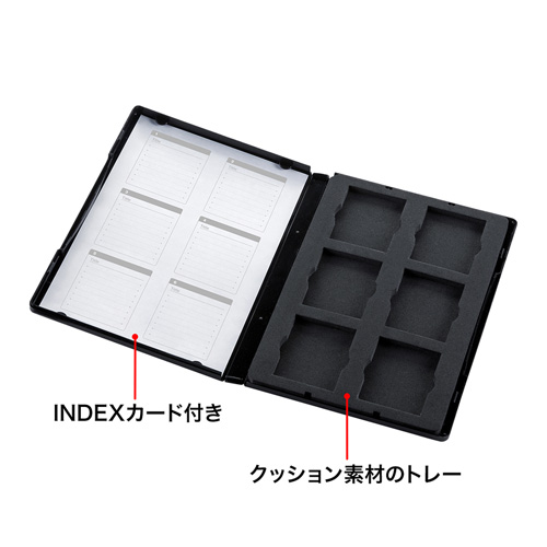 サンワサプライ】SD・microSDケース（DVDトールケース型・クリアケース