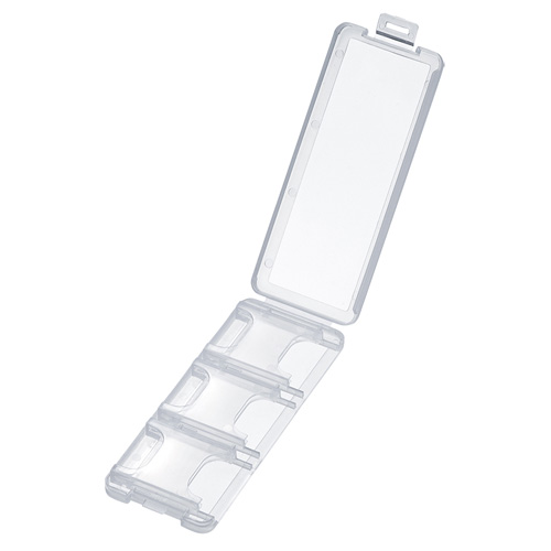 SDカードケース（6枚収納・2段・クリア） FC-MMC23SDCL サンワサプライ