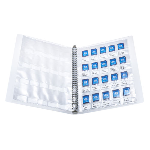 SDカードファイルシート(静電気防止・帯電防止・A4サイズ・30穴・10枚入り)