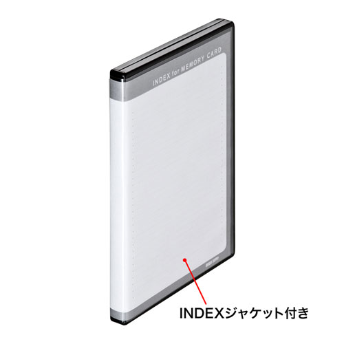 メモリーカード収納ケース（DVDトールケース型・SDカード、microSDカード用・合計48枚収納可能）