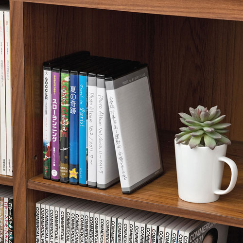 メモリーカード収納ケース（DVDトールケース型・SDカード、microSDカード用・合計48枚収納可能）