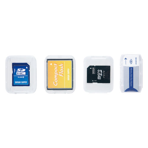 クリアケースに入れたまま収納可能なリングファイル式メモリーカードケース FC-MMC8BK サンワサプライ