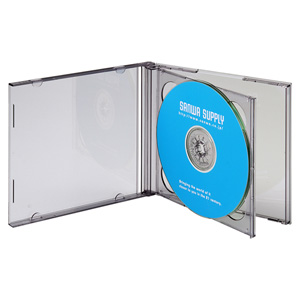 ディスクケース（10mm・ブラック・CD・DVD・BD・収納・保管・メディア