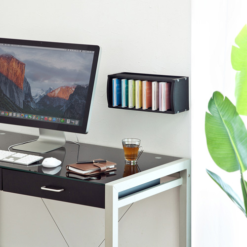 組立て式CDラック（W147×D123×H355mm・26枚収納・ブラック） FCD-CB26BK サンワサプライ