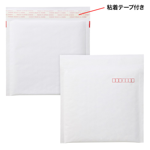 クッション封筒（メディア1枚収納・10枚セット・CD・DVD・メディア・郵送・保護・エアクッション付き・白） FCD-DM3N-10 サンワサプライ