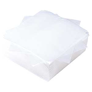 省スペースに大量収納できるCD・DVD不織布ケース（ホワイト・150枚セット） FCD-F150 サンワサプライ